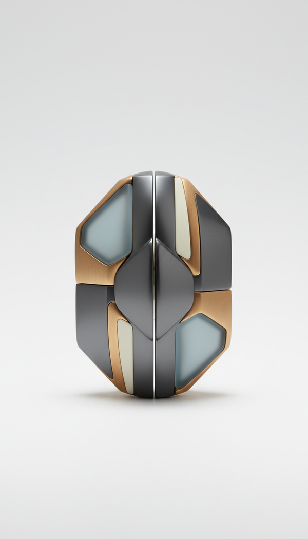 Hand-Glazed Surface Detail Vessel